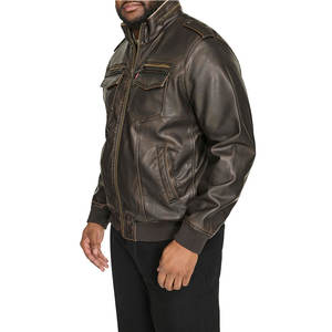Veste en cuir pour homme de qualité supérieure, personnalisée, en gros, à prix avantageux, en matériau durable - Product Image 2
