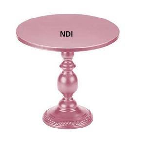 ที่วางเค้กวันเกิดรักษ์โลก สีชมพูเคลือบผง รูปทรงโค้งมน สำหรับตกแต่งโต๊ะอาหาร - Product Image 1