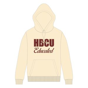 HBCU Educated <b>Neutral</b> DST Pullover Hoodie Chenille Embroidery Greek Sorority Delta Divine Nine Collegiate Fashion Hoodie - Product Image 1