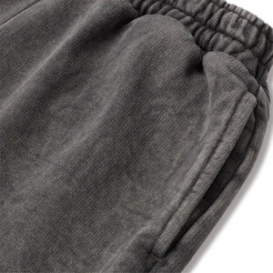 Pantalones de chándal acampanados sueltos personalizados para hombre, pantalones de chándal rectos bootcut estilo informal de cintura media con logotipo y logotipo estampado - Product Image 3