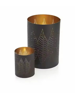 JUEGO DE 3 portavelas votivas de Metal para Diwali de Navidad y eventos para iluminación única nórdica nueva decoración de eventos y fiestas - Product Image 2