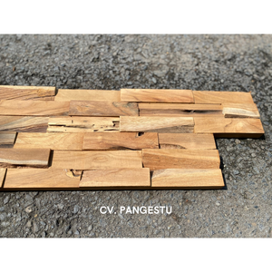 Panel de Pared de Madera de Teca Reciclada Moderna en 3D, Hecho a Mano, Sólido, Insonorizante, con Patrón Geométrico Decorativo para Apartamentos y Hoteles - Product Image 5