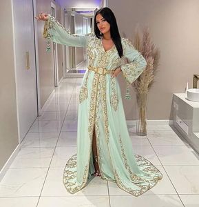 EL DISEÑO DEL BORDADO DE ZARDOZI TRABAJA EN EL VESTIDO TAKCHITA CAFTAN CON ESTILO CON PARA FIESTA Y Boda = 2024 - Product Image 1