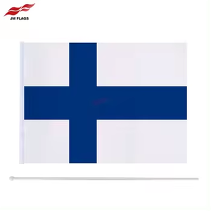 <span class=keywords><strong>Drapeau</strong></span> national finlandais de haute qualité en polyester 14*21, blanc avec <span class=keywords><strong>croix</strong></span> bleue, pour décoration extérieure - Product Image 6