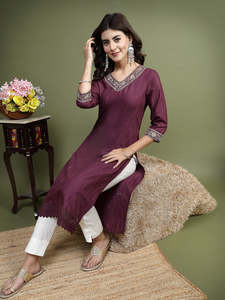 Últimas Colecciones de Kurtis Casuales de Diseñador para Mujer, Trajes Salwar Kameez Modernos y a la Moda, Vestidos Anarkali de Poliéster para Verano - Product Image 5