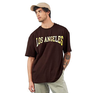 Superventas marrón oscuro Slim Fit camisetas de manga corta para hombres cómodo estilo de Jersey Casual uso diario camiseta elegante - Product Image 3