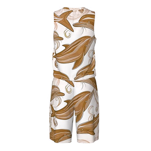 À la mode bonne qualité unisexe porter coloré basket-ball uniforme ensembles adulte séchage rapide basket-ball chemises et hauts - Product Image 3