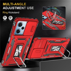 Béquille couverture arrière à la mode nouvelle <span class=keywords><strong>coque</strong></span> de téléphone pour <span class=keywords><strong>Xiaomi</strong></span> <span class=keywords><strong>Redmi</strong></span> <span class=keywords><strong>Note</strong></span> 12 <span class=keywords><strong>11</strong></span> 5G Poco X5 couvercle d'objectif coulissant PC <span class=keywords><strong>coque</strong></span> en TPU - Product Image 3