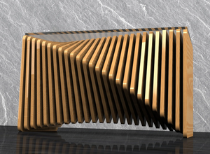 Mesa de centro paramétrica contemporánea Asteris, muebles llamativos de diseño extraíble único para decoración del hogar moderno - Product Image 2