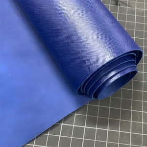 Cuir de vachette Saffiano de luxe pour sacs et portefeuilles haut de gamme, tissu en cuir véritable durable pour le bricolage et la couture - Product Image 6