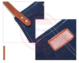 Tablier de chef de barbier de qualité supérieure imperméable personnalisé avec tabliers en denim et cape à logo pour leur usage quotidien - Product Image 4