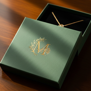 Coffret cadeau de bijoux personnalisé de qualité supérieure avec logo imprimé personnalisé, parfait pour l'emballage de marque et l'affichage au détail - Product Image 3
