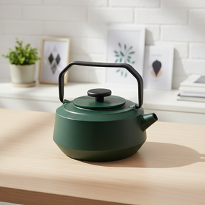 Théière en fonte émaillée de bonne qualité 3009442-0.9, capacité de 900 ml, style japonais, filtre en acier inoxydable pour une filtration optimale - Product Image 2