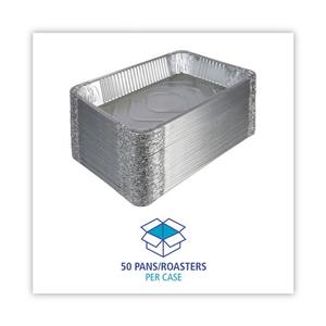 Bandeja de Vapor de Aluminio de Tamaño Completo Boardwalk BWKSTEAMFLDP con Vidrio de Silicona, Compatible con Estufas de Inducción y Gas, Color Plateado (50/Caja) - Product Image 6