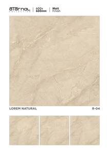 Design moderne 600x600 Carreaux de sol en porcelaine brillante Marbre de luxe Céramique émaillée Salon Carreaux De Sol 60x60 - Product Image 3