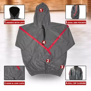 Survêtement anti-déchirure en PVC unisexe de haute qualité pour le fitness à domicile vêtements de sport en gros pour la perte de poids costumes de sauna - Product Image 5