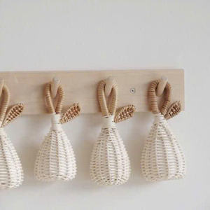 Ornement en rotin de Noël de style bohème fabriqué à partir de matériaux écologiques pour une décoration de vacances naturelle et durable - Product Image 3