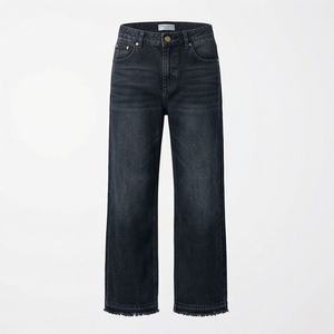 Pantalones Vaqueros de Pierna Recta Vintage para Mujer, Transpirables, Estilo Mop, Holgados, con Botones, para Primavera, Verano y Otoño - Product Image 1