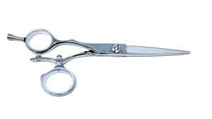 Tijeras giratorias para salón de belleza, mango giratorio de acero inoxidable, hoja afilada, corte de pelo, Pulgar giratorio, Logo personalizado - Product Image 4