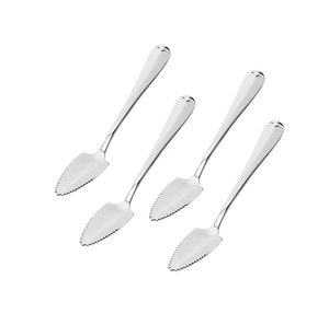 Artisanat solide en acier inoxydable pamplemousses cuillère gadgets de cuisine outils miroir poli dentelé Dessert cuillère - Product Image 2