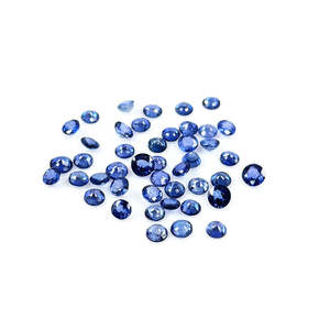 Saphir bleu naturel de Bangkok calibré 3mm 4mm, taille coussin fantaisie, poire, émeraude, rubis, jade, ambre, quartz, poli à la chaleur, IGI - Product Image 1