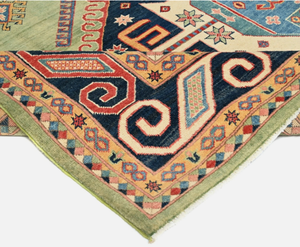 Alfombra de Área Multicolor Hecha a Mano, de Lujo, Anudada a Mano, Antideslizante, Ecológica, con Diseño de Nudos, para Sala de Estar, Hotel, Oficina, Hogar Comercial - Product Image 6