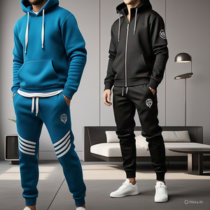 ชุดวอร์มวิ่งของผู้ชายชุดวิ่งออกกำลังกาย400มีฮู้ด GSM แบบสวมหัวชุดกันลมระบายอากาศ - Product Image 4