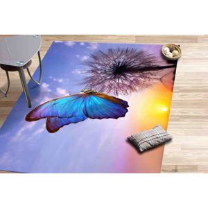 Tapis Papillon Pissenlit : Beauté Naturelle, Tapis Antidérapant, Tapis Doux à Poils Longs - Product Image 2