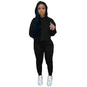 Wholesale Comfortable Women Tracksuit Long Sleeve Sweatshirt and Pants Set Casual Matching Outfit for Workout Fitness Sports - Product Image 5