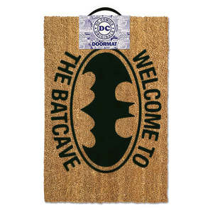 Alfombra de Diseño Moderno de Batman, Hecha a Mano, con Estampado de Bienvenida a la Cueva del Murciélago, para Uso Decorativo en Exteriores, Baños y Cocinas, Ideal para Navidad - Product Image 1