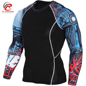 <b>Mens</b> Gym Compression Sets with <b>Long</b> Sleeve Shirt and <b>Shorts</b> Perfect for Strength Training and Workouts - Product Image 2