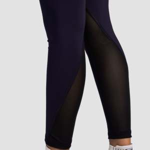 Leggings Flexbelle bleu marine, coupe ajustée, pantalon de yoga, effet push-up, tailles XL 3XL, tricoté en Spandex et Nylon, motif Tie-Dye avec strass à la taille - Product Image 6