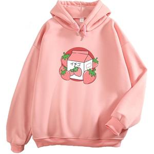 New Design Of Women's 100% Cotton Long Sleeve Round Neck Shoulder Slope Printed Comfortable Pullover Hoodie From Bangladesh - Product Image 1