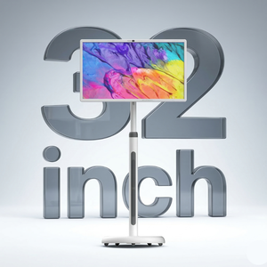 Téléviseur portable intelligent sans fil 32 pouces avec écran <span class=keywords><strong>tactile</strong></span> Android 13 sur roues, batterie 10000 mAh, idéal pour le cinéma à domicile – Vente directe usine - Product Image 2