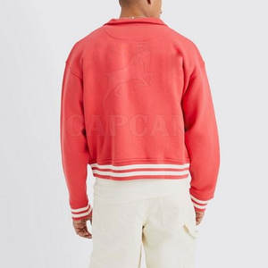 2024 nouveauté Lettermen veste décontracté longue laine tissu de haute qualité léger uni couleur unie en nouveau Stock - Product Image 2