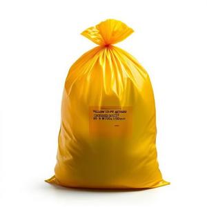 Bolsa de Basura Doméstica de Plástico LD-PE Amarilla, 120L, 60 m, 700x1100 mm, 250 Unidades/Caja - Product Image 3