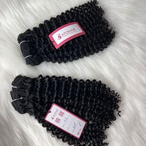 Vente en gros Extensions de cheveux Remy bouclés de profondeur de 16 pouces Invisible Trame Machine à coudre Styling Black Vietnamese Styling Advantage - Product Image 4
