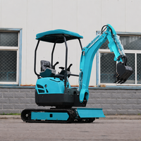 Mini-excavatrice compacte WOMI de moins de 4 tonnes avec moteur pour la construction de sentiers de jardin, flèche à déplacement latéral et préparation du sol