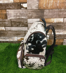 กระเป๋าเป้สะพายหลังหนังวัวแท้พร้อมซับในหนังแท้ที่จับแบบถอดออกได้/สายรัดซิปปิดใช้ได้ทั้งชายและหญิง - Product Image 5