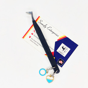 Pince à cils avec logo personnalisé de marque privée avec breloques Volume Extension de cils Pince à épiler en acier inoxydable Pointe en fibre plate - Product Image 1