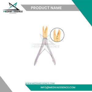 TC Cortador de alambre de hueso Columna vertebral Instrumentos ortopédicos de acero inoxidable alemán Calidad superior - Product Image 2