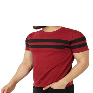 2024 hommes T-Shirt haute rue col rond hommes T-Shirt tenue décontracté vêtements de rue Logo personnalisé broderie personnalisée disponible respirant - Product Image 1