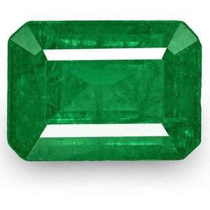 Gemas de Diamante Tishya, Esmeralda Natural Verde de 10.25 Quilates, Corte Asscher Baguette de 10mm, Origen India, para Joyería - Product Image 1