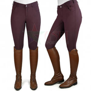 Leggings d'équitation pour femmes 2026, antidérapants au niveau du genou, pantalons d'entraînement, patch imperméable, coupe-vent, spandex/polyester, vêtements d'équitation - Product Image 4