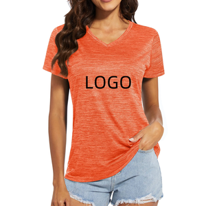 <b>Women</b> <b>T</b> <b>Shirt</b> Wholesale High Quality Custom Logo Ladies <b>T</b> <b>Shirts</b> Custom <b>Women</b> <b>V</b> <b>Neck</b> <b>T</b> <b>Shirt</b> for <b>Women</b> - Product Image 5
