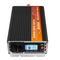 Convertisseur d'énergie HOULI 6000W à onde sinusoïdale pure monophasé 50/60Hz pour voiture, maison et camping-car, DC 12V vers AC 220V, efficacité 90%