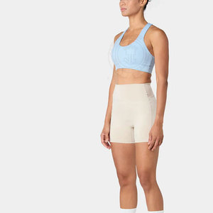Camiseta Deportiva Corta de Espalda Cruzada para Mujer, con Logotipo Frontal, Transpirable, de Secado Rápido, de Poliéster/Algodón, para Entrenamiento en Interiores - Product Image 6