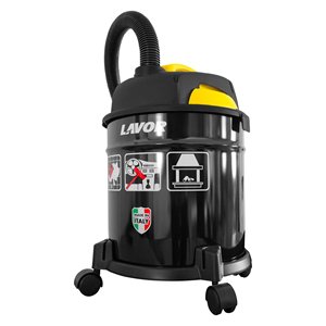 Aspiradora de Cenizas Lavor 4 en 1 Negra y Amarilla, 1200W (20Lt), Uso Comercial Húmedo/Seco, Motor de Escobillas 151-180 AW, Sin Batería, 0169900 - Product Image 2