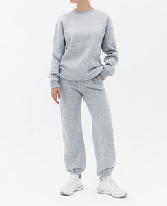 Sweat à capuche imprimé pour femmes en gros pull à col rond personnalisé mode décontracté polaire à la mode vêtements d'hiver lettre Badge - Product Image 2