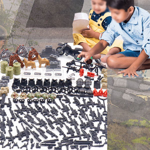 Ww2 Military <span class=keywords><strong>Mini</strong></span> Guns Army Soldier Swat Tactical Gear Ladrillos <span class=keywords><strong>Mochila</strong></span> Armadura Chaleco Equipo <span class=keywords><strong>militar</strong></span> Juego de armas - Product Image 5